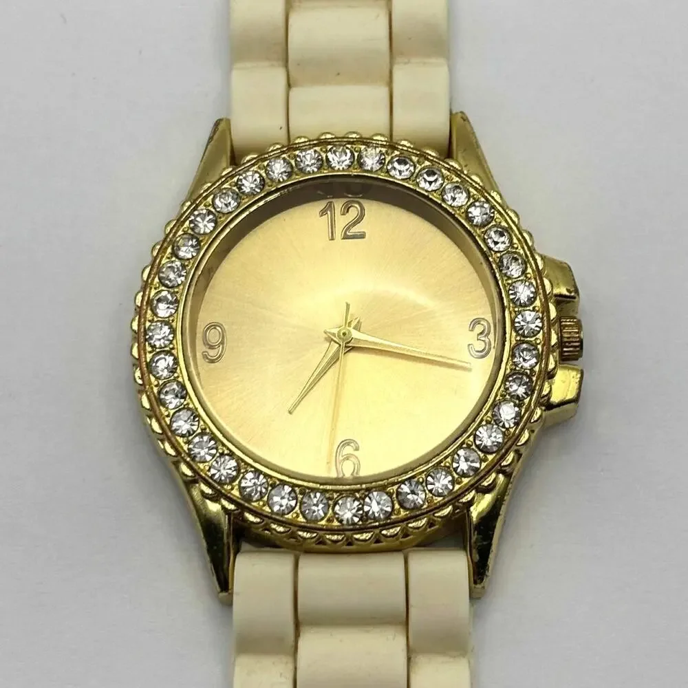 Gold & Cream Men's Watch